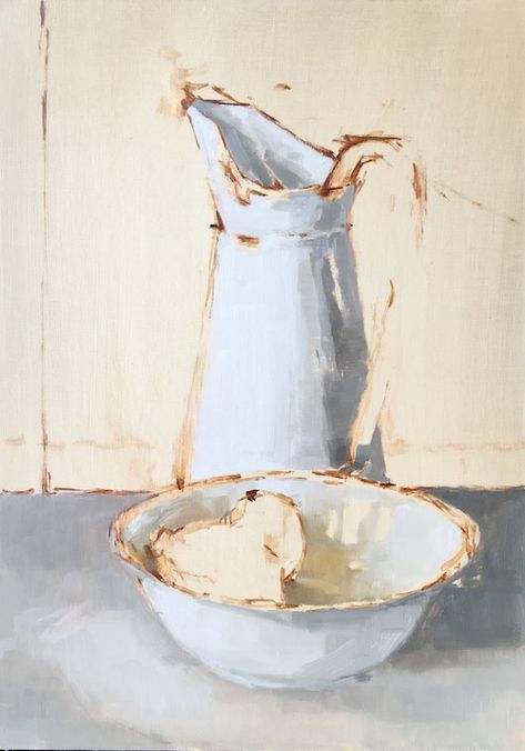 how-to-paint-still-life-like-Euan-Uglow-04 Dark Still Life Painting, Euan Uglow Paintings, Oil Paint Still Life, Uglow Euan, Simple Still Life Painting, Kitchen Artwork Painting, Acrylic Still Life Paintings, Still Life Tutorial, Still Life Inspiration