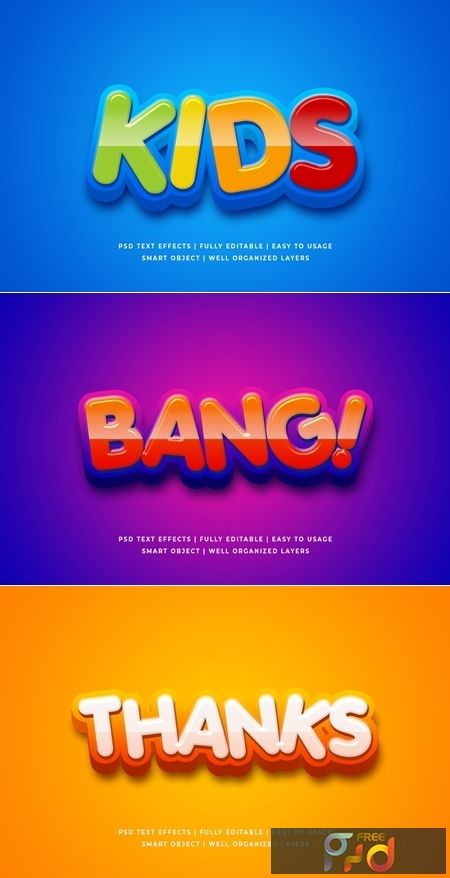 2003472 Cartoon Colorful 3d Text Style Effect Mockup 26054607Photoshop PSD | 10 Mb Download Directly from FreePSDvn's Server Features : 3 DIfferent st... Text Style Design, Colorful Logo Ideas, 3d Text Design, Cartoon Title, Photoshop Typography, Text Effect Photoshop, Free Hand Designs, Photoshop Tutorial Graphics, Game Logos