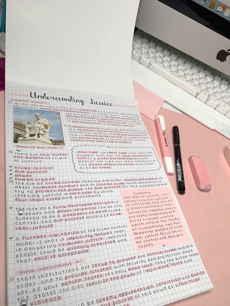 Pink aesthetic study law revision squared paper Aesthetic Notes Highlighter, Marketing Notes Aesthetic, Aesthetic Studying Notes, Aesthetic School Work Layout, Pink Notes Ideas, Aesthetic Notes Inspo Simple, How To Do Aesthetic Notes, How To Make Your Notes Look Pretty, Take Notes Aesthetic