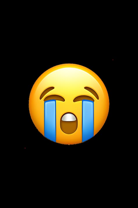 The 😭 Loudly Crying Face emoji depicts a yellow face with closed eyes and a wide open mouth, with tears streaming down its cheeks. The eyebrows are furrowed and the face is contorted in a way that suggests intense sadness or distress. The tears are depicted as blue droplets, and there may be one or several of them depending on the platform. Overall, the emoji conveys a strong sense of emotional pain or anguish. Iphone Emoji Stickers Instagram, Iphone Imogies, Emjios Faces, Ios Cute Emoji, Ios Emoji Faces, I Phone Emoji Stickers, Emot Iphone, Crying Emoji Icon, I Phone Emojis