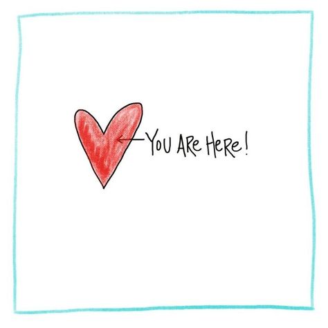 You Are Here Heart, You Are Talented, You Are Here, Handmade Valentine Cards, Thanks For Being You, Valentines Illustration, Personalized Cards, Sending Love, Paper Envelope