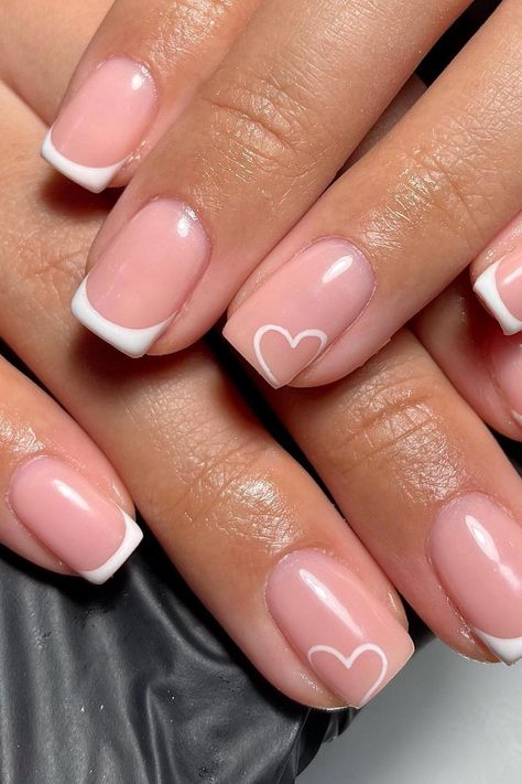 Bridesmaids Nail Ideas Short, Super Short Simple Nails, Graduation Nail Inspo Short, Bridesmaid Nails French Tips, Short Nail Ideas For School, Nail Ideas Not Acrylic For Kids, Cute French Tips Short, Almond Nail Designs Trending Now Summer, Cute Short Acrylic Nails For School Kids