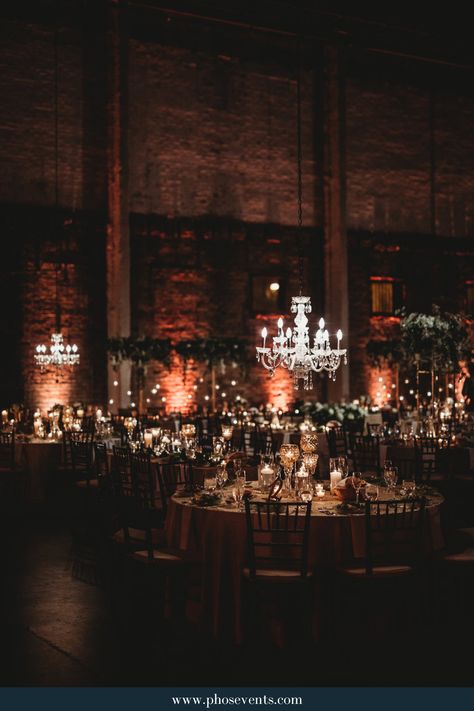 Low Light Wedding Receptions, Dark And Moody Wedding Ceremony Decor, Italian Glam Wedding, Hollywood Regency Wedding Decor, Speakeasy Style Wedding, Boho Industrial Wedding Decor, Speak Easy Wedding Theme, Dark Boho Wedding, Warehouse Wedding Reception