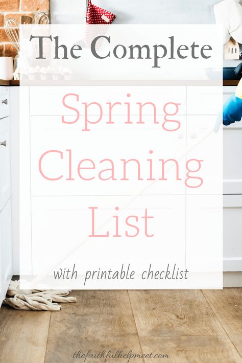 Flip Mattress, Spring Cleaning Checklist Printable, Spring Cleaning List, Cleaning Ceiling Fans, Lifestyle Advice, Cleaning Checklist Printable, Clean Stove, Cleaning Faucets, Clean Dryer Vent