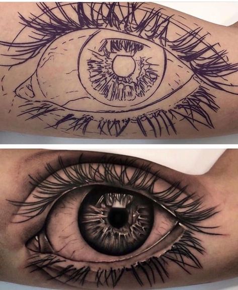 Realistic Eye Tattoo, Eyeball Tattoo, Catrina Tattoo, Iris Tattoo, Black Art Tattoo, Tattoo Zeichnungen, Muster Tattoos, Skeleton Hand Tattoo, Realistic Eye