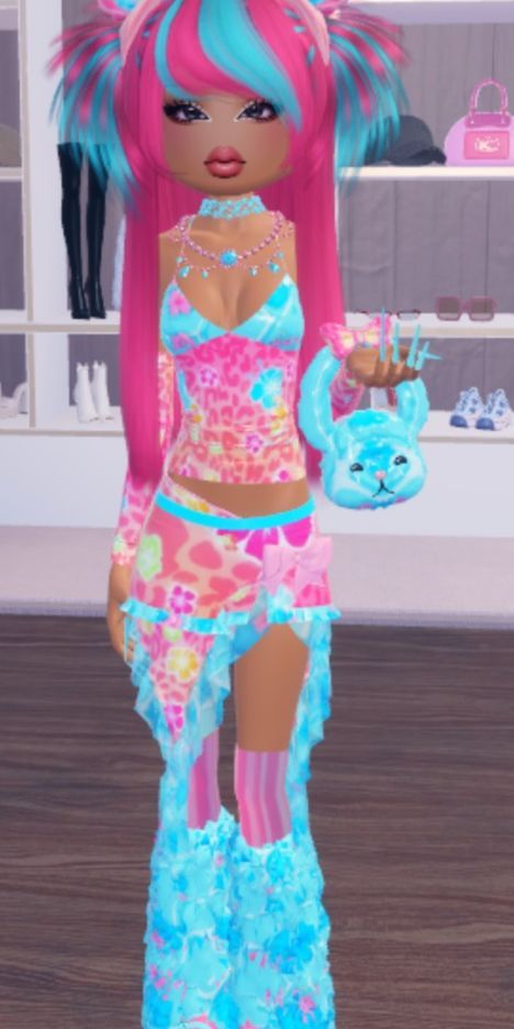 Beach Outfit Tropical, Dti Outfits Ideas Tropical, Dti Tropical Theme Outfit, Dti Outfits For Gyaru, Hara Juku Dress To Impress, At The Beach Dti Outfit, Dti Gyaru Outfit Ideas Non Vip, Dress To Impress Gyaru No Vip, Gyaru Nails Tropical