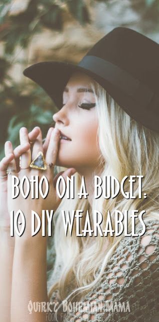 Boho on a Budget: 10 DIY Wearables {DIY Bohemian Clothing} Boho On A Budget, Diy Boho Clothes, Bohemian Mama, Hippie Mom, Bohemian Crafts, Bohemian Diy, Diy Bohemian, Affordable Boho, Look Boho Chic