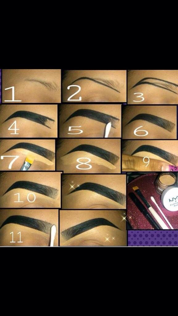 Eyebrow Goals Maquillage Yeux Cut Crease, Membentuk Alis, Bentuk Alis, Eyebrow Makeup Tutorial, Mekap Mata, Makeup Order, Eyebrow Makeup Tips, How To Draw Eyebrows, Makeup For Black Skin