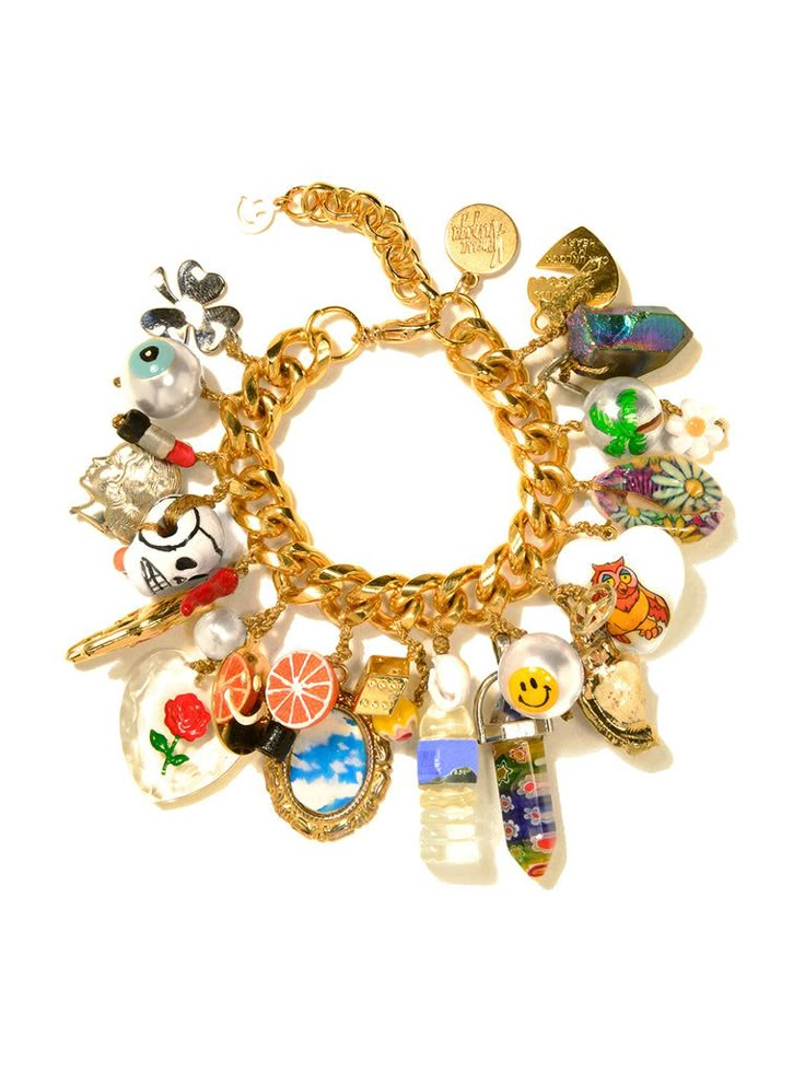 SHAKEDOWN STREET BRACELET – Venessa Arizaga Shakedown Street, Diy Resin, Resin Diy, Gold Charm, Brass Hardware, Handmade Natural, Beaded Jewelry, Beading, York City