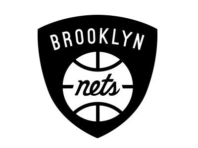 the brooklyn nets logo on a white background