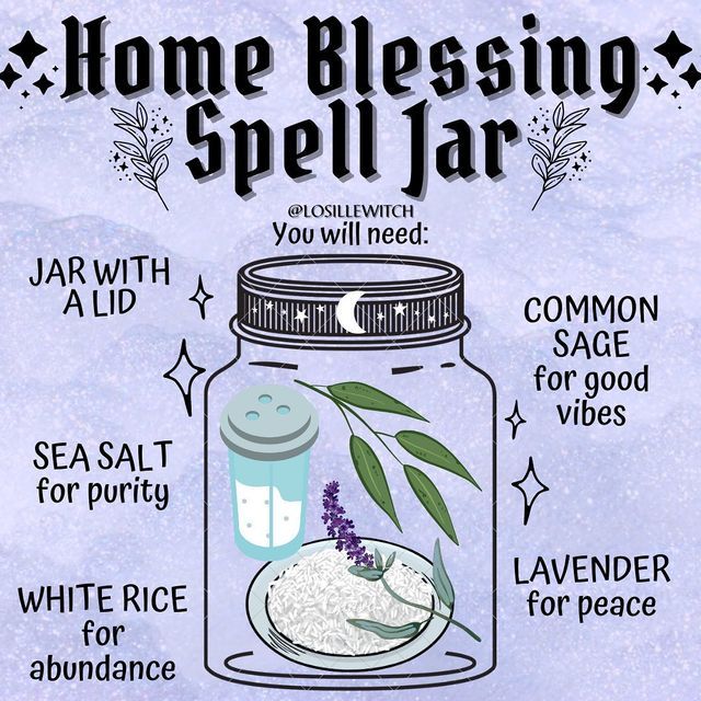 Home Blessing Spell, Magic Cristal, Content Graphic Design, Cleansing House, Banishing Negative Energy, Blessing Spell, Magic Altar, Witches Jar, Home Cleansing