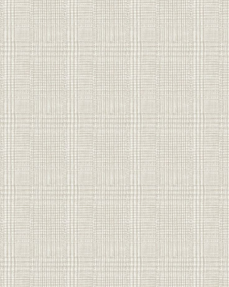 a white and beige wallpaper with small squares on the top, in an irregular pattern