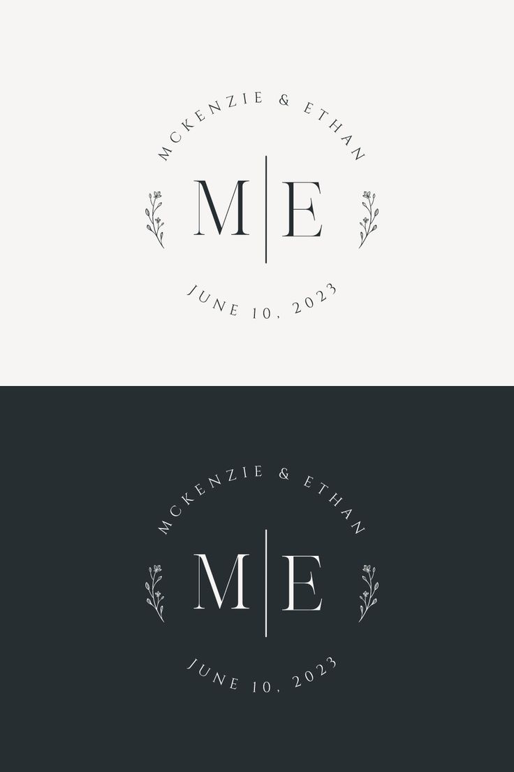 wedding monogram logo modern Modern Wedding Monogram Logo, Last Name Logo Design, Wedding Monograms Ideas, Elegant Initial Logo, Wedding Logo Design Elegant Classy, Wedding Name Logo, Wedding Company Branding, Wedding Logos Design, Modern Wedding Monogram