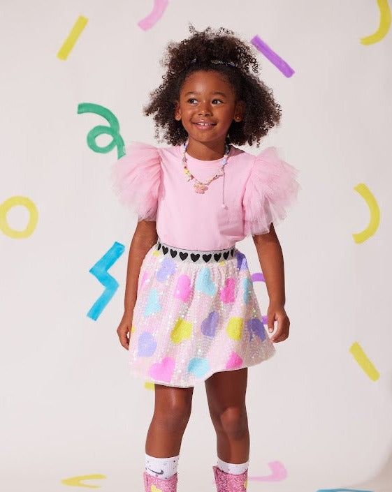 Candy Hearts Sequin Skirt Heart On Rufffle Skirt, Playful Multicolor Ruffled Skirt, Kids Rainbow Skirt, Playful Pink Tutu Dress With Unicorn Print, Crystal Hoodie, Pink Sequin Dress Toddler, Sequin Hoodie, Unicorn Hoodie, Flower Sweater