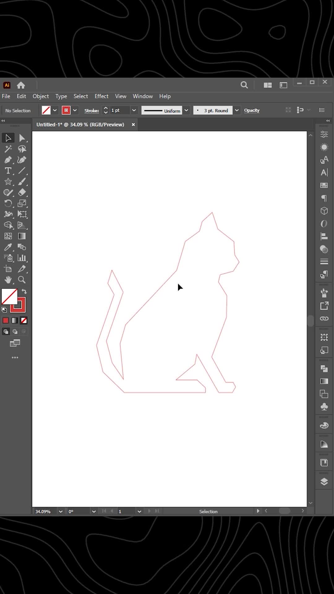 This may contain: an image of a cat made out of geometric shapes with the text detailed video on youtube