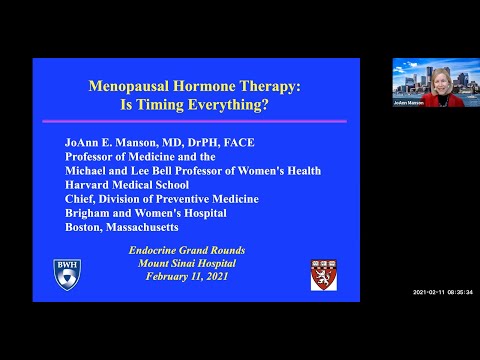 Menopausal Hormone Therapy: Is Timing Everything?