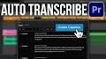 How to delete transcript in Premiere Pro from m.youtube.com