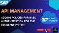 Video for SAP API Management policies