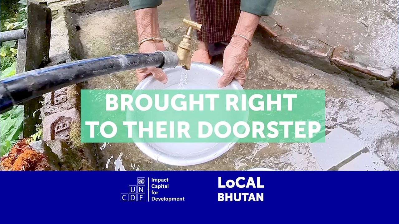 In Shumar, Bhutan, Mrs Wangmo and fifty of her neighbors now have piped water delivered right at ...