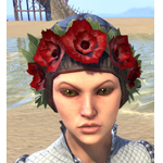 Crimson Garden Flower Hat