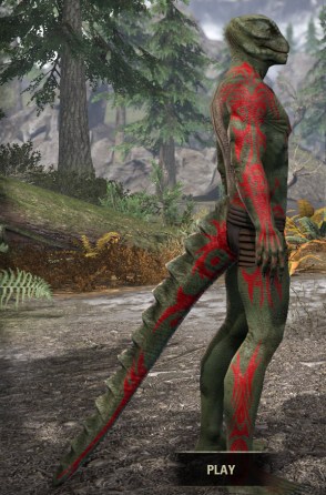 Hircine's Hunt Body Markings - Argonian Male Right