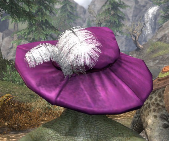 Spirited Soubrette Round Cap - Argonian Male Rear