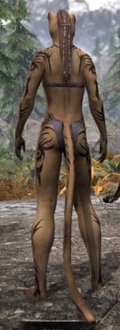 Umbral Snarl Body Markings - Khajiit Female Rear