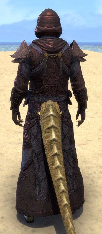 Necropolis Steward Light - Argonian Male Robe Rear