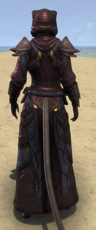 Necropolis Steward Light - Khajiit Female Robe Rear