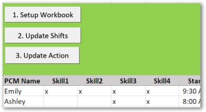 Setting up the Workbook