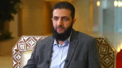 Ahmed al-Sharaa during a BBC interview in Damascus. Photo: 18 December 2024