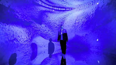 A high-tech museum installation by artist Refik Anadol.