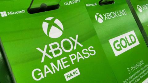 Game Pass vouchers on sale in a supermarket