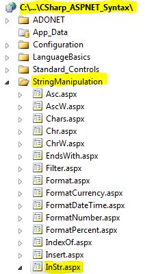 CS Syntax String Manipulation InStr