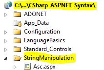 CS Syntax String Manipulation Substring