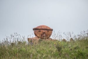 Imagen de sonajero ampliada en Parque Arqueológico de Usme