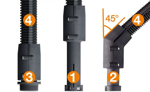 Solución para cables de robots SCARA: terminales y tubo