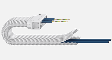 e-skin corrugated tubes for cleanrooms