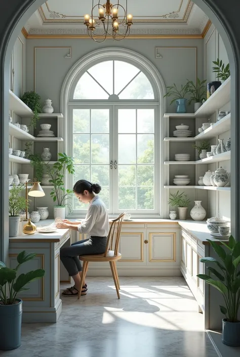 picture of bone china hobby room