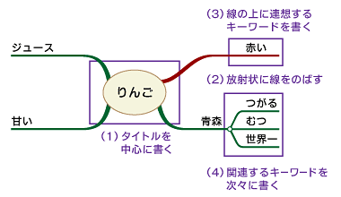 図1　「りんご」に関するマインドマップ