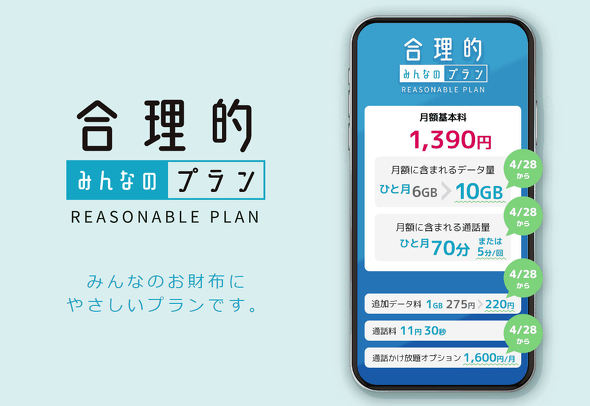 日本通信合理的みんなのプラン