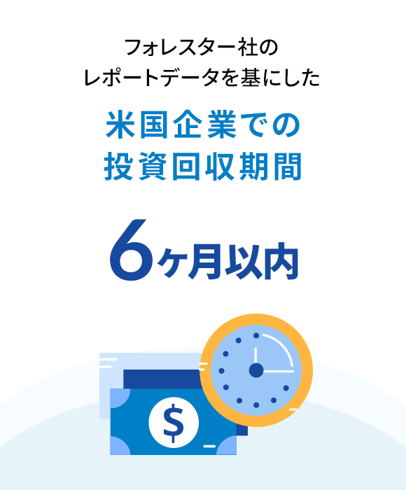 米国企業での投資回収期間 6ケ月以内