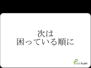 次は 困っている順に 