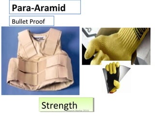 StrengthStrength
Para-Aramid
Bullet Proof
Granch Berhe 2015
 