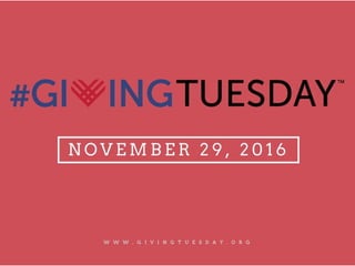 #GivingTuesday Game-Changer pt 1/2