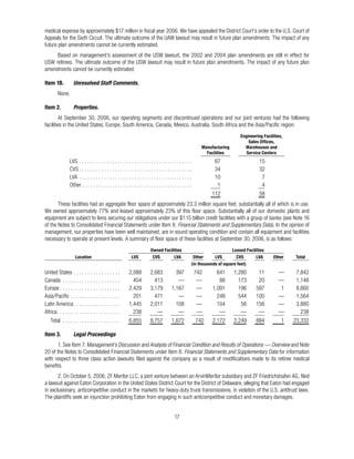Item 1B.   Unresolved Staff Comments.



Item 2.    Properties.



                                                                                           Engineering Facilities,
                                                                                               Sales Offices,
                                                                       Manufacturing         Warehouses and
                                                                         Facilities           Service Centers




                                                            Financial Statements and Supplementary Data



                                              Owned Facilities                         Leased Facilities
           Location                  LVS       CVS       LVA       Other      LVS        CVS       LVA       Other   Total
                                                                  (in thousands of square feet)




Item 3.    Legal Proceedings
                Management’s Discussion and Analysis of Financial Condition and Results of Operations — Overview
                                                             Financial Statements and Supplementary Data
 