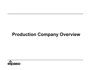 Production Company Overview
 