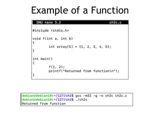 Example of a Function
 