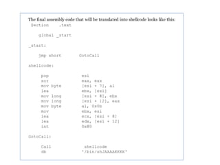 CNIT 127 Ch 3: Shellcode