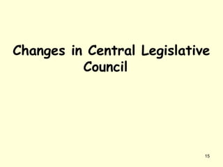 Changes in Central Legislative
Council
15
 